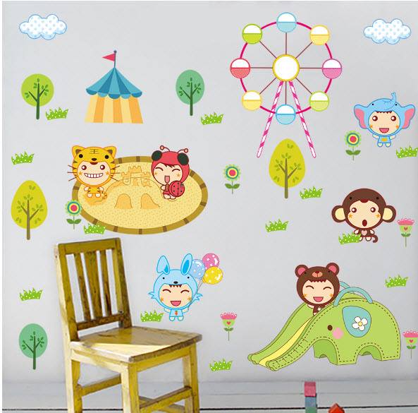 Decal công viên vui nhộn hiệu Zooyoo